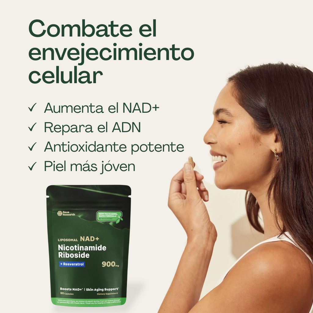 NAD + Resveratrol – Fórmula liposomal en empaque flexible